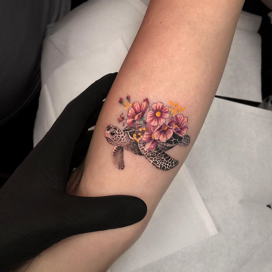 A Collision of Flora, Fauna, and the Cosmic in Tattoos by Pony Reinhardt —  Colossal