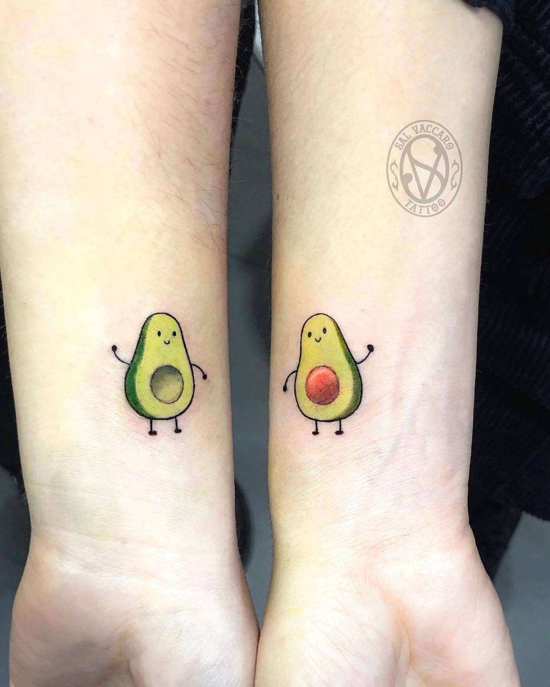 ANDREW HUANG  fuckyeahtattoos Matching avocado couple tattoo